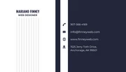Simple Web Designer Business Card - Page 1