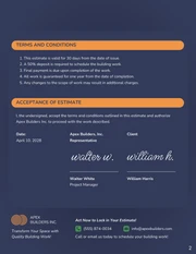 Building Work Estimate Template - Página 2
