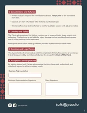 Detailed Tufting Small Business Contract Template - Página 3