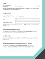 Fractional CFO Contract Template - page 2