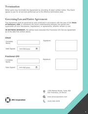 Fractional CFO Contract Template - page 3