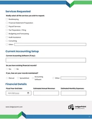 Accounting Client Intake Form Template - Seite 2