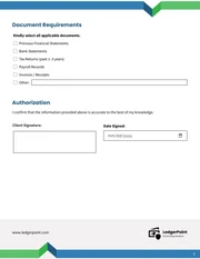 Accounting Client Intake Form Template - Seite 3