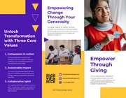 Modern Bright Volunteering Charity Brochure - Page 1