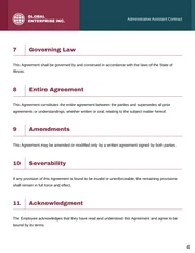 Administrative Assistant Contract Template - Seite 4