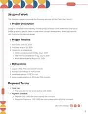 Graphic Design Contract Template - Pagina 2