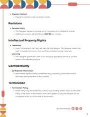 Graphic Design Contract Template - Pagina 3