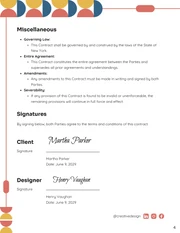 Graphic Design Contract Template - Seite 4