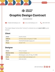 Graphic Design Contract Template - Page 1