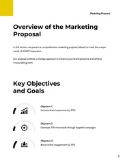 Grey and Yellow Minimalist Marketing External Proposal - Page 2