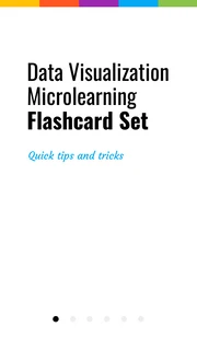 Data Visualization Microlearning Flashcard Set - page 1
