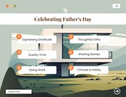 Soft Green Illustration Father's Day Presentation - page 3