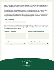 Golf Tournament Contract Template - Página 2