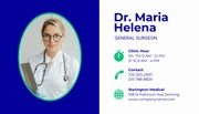Blue Green And Light Grey Modern Professional Medical Business Card - Page 2