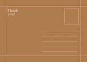 Light Brown Minimalist Business Thankyou Postcard - Page 2