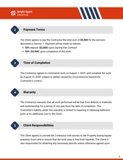 Residential Electrical Contract Template - Pagina 2