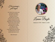 Funeral Bi Fold Program - Page 1