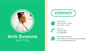 Light Grey And Green Playful Medical Business Card - Page 2