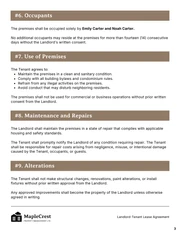 Landlord Contract Template - Página 3