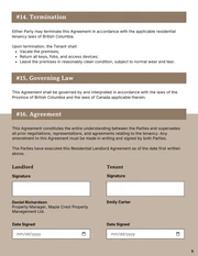 Landlord Contract Template - Página 5