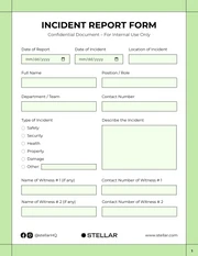 Light Green Incident Report - صفحة 1