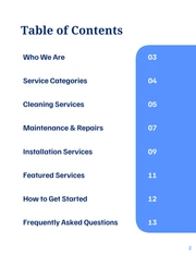 Residential Services Catalog Template - Página 2