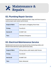 Residential Services Catalog Template - Página 8