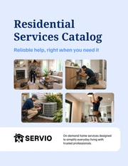 Residential Services Catalog Template - Página 1
