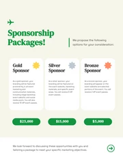 Green Minimalist Sponsorship Proposal - Page 5