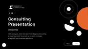 Black Orange Modern Consulting Presentation - Page 1