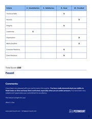 Work Performance Review Template - Page 2