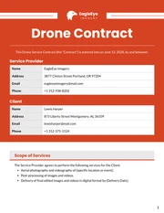 Drone Contract Template - صفحة 1