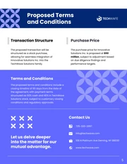 Business Purchase Proposal Template - page 5