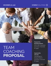 Team Coaching Proposal - Page 1