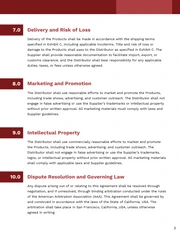 Distributor Contract Template - page 3