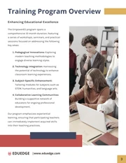 Teacher Training Proposal - Page 3