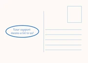 Broken White And Blue Minimalist Aesthetic Business Thankyou Postcard - Page 2