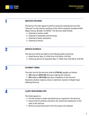 Pressure Washing Contract Template - Seite 2