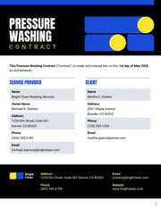 Pressure Washing Contract Template - Página 1