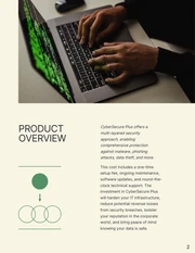 Minimalist Cream And Green Sales Proposal - Page 2