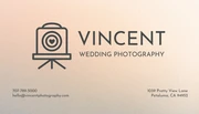 Wedding Event Photographer Business Card - Page 1