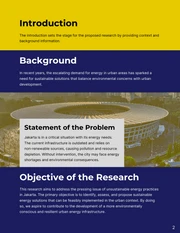 Navy and Yellow Clean Unsolicited Research Proposal - Page 2