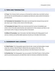 Videographer Contract Template - Page 3