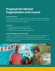 Yellow and Green Teal Minimalist Local Farmers' Market Proposal - Page 4