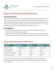 Orange and Green Turquoise Minimalist Sales KPI Report - Page 2