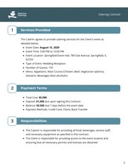 Catering Contract Template - Seite 2