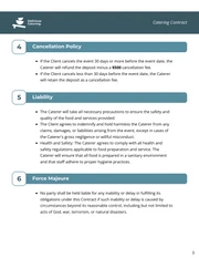 Catering Contract Template - Pagina 3