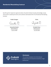 Residential Remodeling Contract Template - Página 4