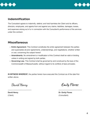 Horticultural Therapy Consultant Contract Template - Seite 4