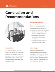 Simple Black and Orange Customer Service KPI Reports - Page 5